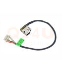 HP DC Jack 4.5 x 3.0 mm - 799749-T17 - 18 cm kabel