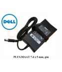 Dell laptop oplader 19.5v, 4.62a - 7.4 x 5.0 mm met pin