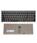 Lenovo IdeaPad U510 Z510 Z710 laptop toetsenbord, US - zwart - zilver frame