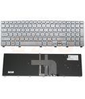 Dell Inspiron 17-7000 17-7737 17-7746 series laptop toetsenbord, US - zilver - met licht