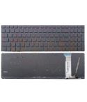 ASUS N551 GL552 series laptop toetsenbord, US - zwart - rode letters