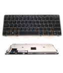 HP Elitebook 820 G1 laptop toetsenbord, US - zwart - zilver frame - licht