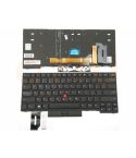 Lenovo ThinkPad E480 L480 L380 Yoga T480s Series laptop toetsenbord, US - zwart - zwart frame - met licht