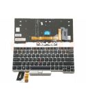 Lenovo ThinkPad E480 L480 L380 Yoga T480s Series laptop toetsenbord, US - zwart - zilver frame - zonder licht