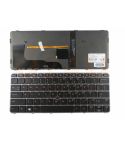 HP EliteBook 820 G3 820 G4 725 G3 series laptop toetsenbord, US - zwart - zilver frame - licht