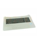 HP 17-X 17-Y series laptop topcase, US - zilver - 856698-B31 - met licht