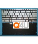 ASUS Zenbook UX431F laptop toetsenbord, US - zilver - zwart letters - met licht