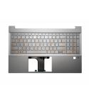 HP Pavilion 15-EH 15-EG 15Z-EH US toewtsenbord top case - zilver SD en FP gat