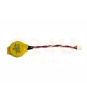 Bios batterij, CR2032 met kabel - drie pin