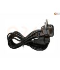 Netsnoer mickeymouse, 3 aderig, zwart 1.5m