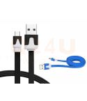 Micro USB kabel zwart, 1 meter