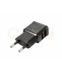 USB oplader 5v 2a, 2x USB uit, zwart
