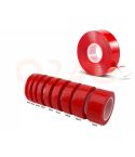 Rood dubbelzijdig acrylic foam tape 25 mm - 5 meter