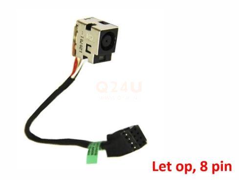 HP DC Jack 4.5 x 3.0 mm, 8 pin, CBL00380-0200