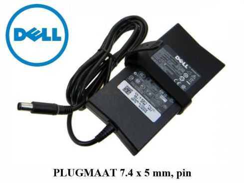 Dell laptop oplader 19.5v, 4.62a - 7.4 x 5.0 mm met pin