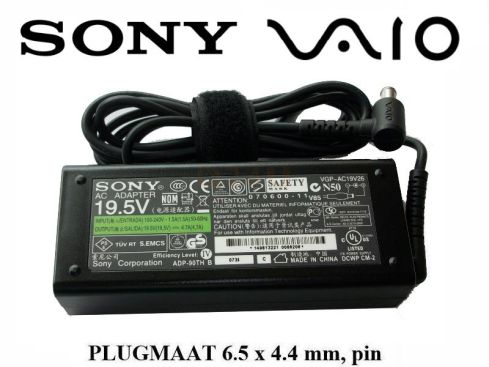 Sony laptop oplader 19.5v, 4.7a - 6.4 x 4.5 mm