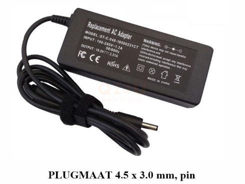 Q24U - OEM, Dell laptop oplader 19.5v, 2.31a - 4.5 x 3.3 mm met pin