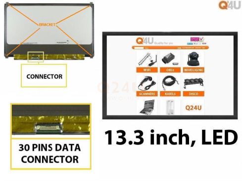 Scherm 13.3 inch, 1366 x 768, B133XTN01.0 - Glanzend