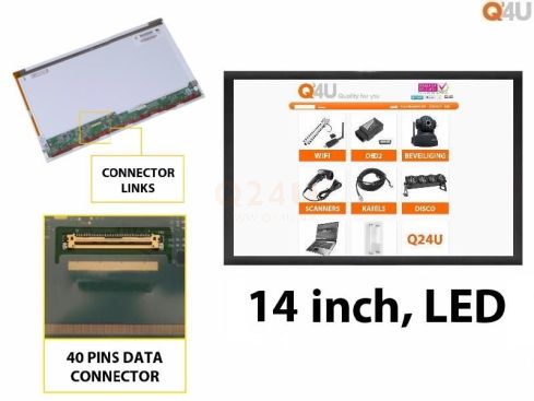 Scherm 14.0 inch, 1366 x 768, B140XW01 V.0 - Mat - Gebruikt