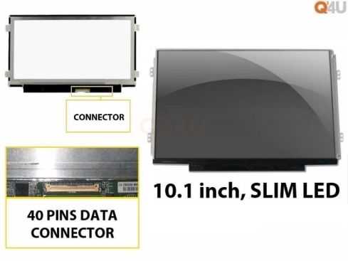 Scherm 10.1 inch, 1024 x 600, LP101WSA(TL)(N1) - Mat