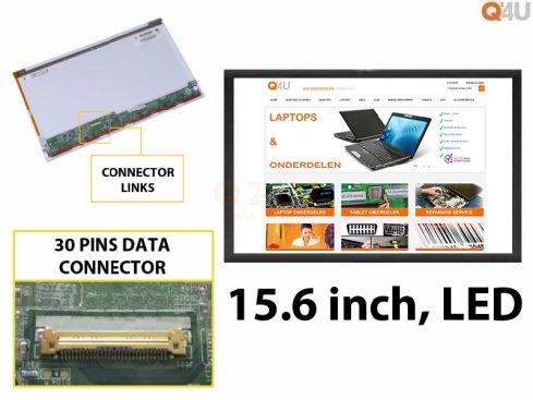 Scherm 15.6 inch, 1366 x 768, LTN156AT08 - Mat