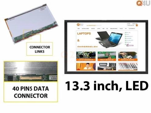 Scherm 13.3 inch, 1366 x 768, LP133WH1 TL C1 - Glanzend