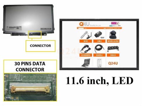 Scherm 11.6 inch, 1366 x 768, B116XTN02.1 - Mat