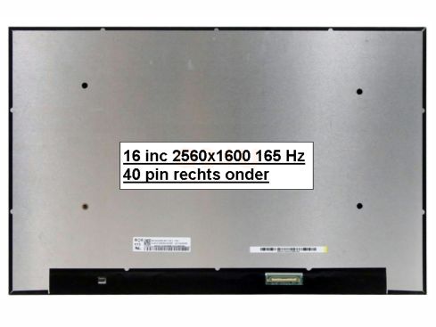 16 inch laptop scherm, 2560x1600, 165 Hz , mat, NE160QDM-NM1