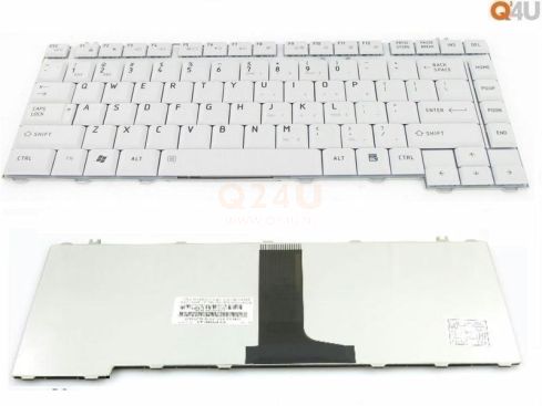 Toshiba Satellite A300 A200 A350 L350 L350 L300 series toetsenbord, US - wit