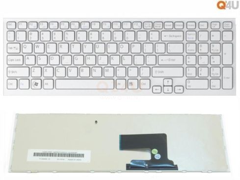Sony vaio VPC-EE series laptop toetsenbord, US - wit - met frame