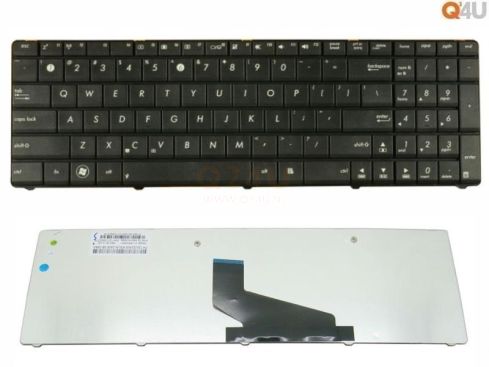 Asus K53 K73 X53 X73 series laptop toetsenbord, US - zwart