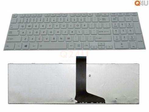 Toshiba Satellite C850 C870 C850 C870 series laptop toetsenbord, US - wit - met frame