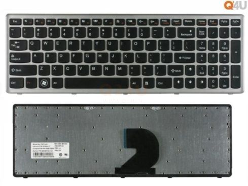 Lenovo IdeaPad Z500 Z500A Z500G laptop toetsenbord, US - zwart - met frame