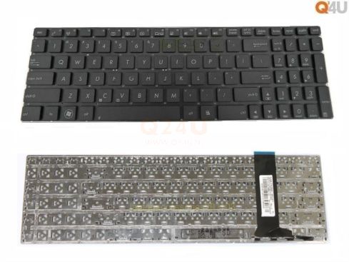 Asus N56 series laptop toetsenbord, US - zwart - zonder frame - zonder licht - gebruikt