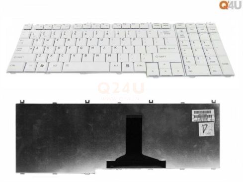 Toshiba Qosmio F750 series laptop toetsenbord, US - wit
