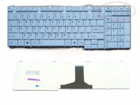 Toshiba Satellite C660 C660 C670 L650 L670 series laptop toetsenbord, US - wit
