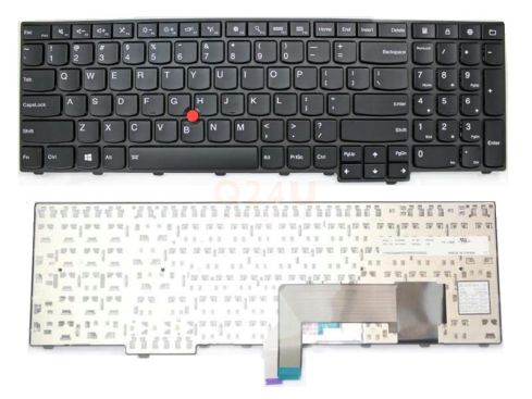 Lenovo Thinkpad T540 W540 E531 E545 series laptop toetsenbord, US - zwart - zonder licht