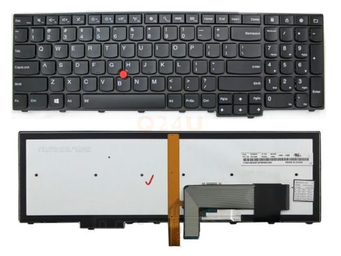 Lenovo Thinkpad T540 W540 E531 E545 series laptop toetsenbord, US - zwart - met licht