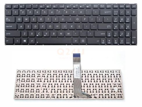Asus A555 F553 K56 K750 R505 X553 series laptop toetsenbord, US - zwart