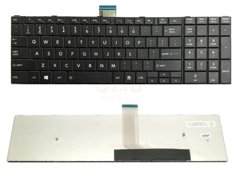 Toshiba Satellite C50 C50-A series laptop toetsenbord, US - zwart