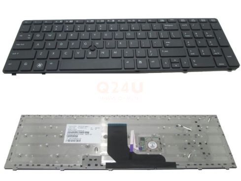 HP ProBook 6560b EliteBook 8570p laptop toetsenbord, US - zwart - zwart frame