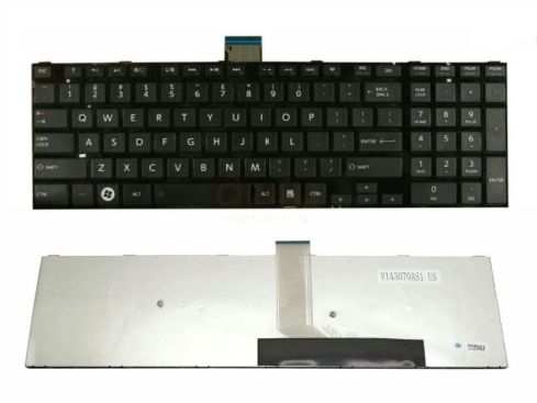 Toshiba Satellite L50 L50-A L50D series laptop toetsenbord, US - zwart - met frame