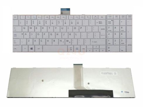 Toshiba Satellite L50 L50-A L50D series laptop toetsenbord, US - wit