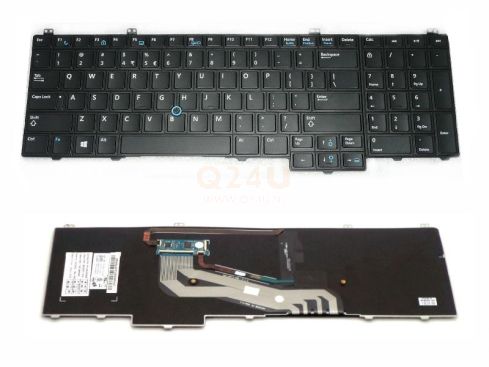 Dell Latitude E5540 series laptop toetsenbord, US - zwart - met licht