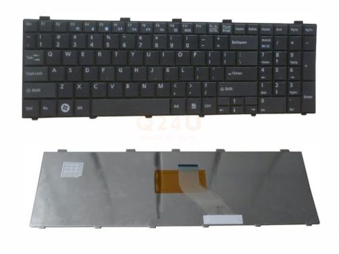 Fujitsu Siemens Lifebook A530 A531 AH530 AH531 series laptop toetsenbord, US - zwart
