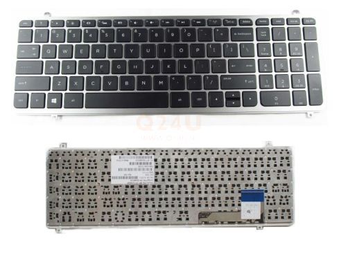 HP Envy TouchSmart M6-k series laptop toetsenbord, US - zwart - zilver frame