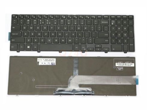 Dell Inspiron 15-3000 15-5000 series laptop toetsenbord, US - zwart zonder licht