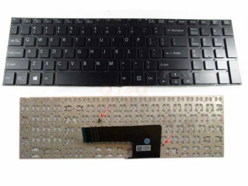 Sony Vaio SVF-15 series laptop toetsenbord, US - zwart