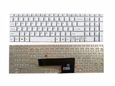 Sony Vaio SVF-15 series laptop toetsenbord, US - wit