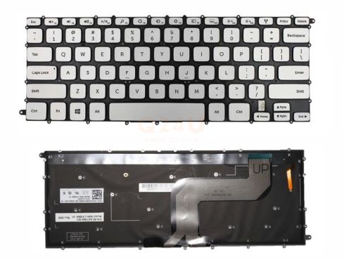 Dell Inspiron 14 7000 series laptop toetsenbord, US - zilver